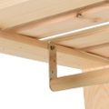 vidaXL Vešiak na oblečenie z borovicového dreva 110x38x170 cm