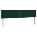 vidaXL Posteľný rám boxsping s matracom tmavozelený 180x200 cm zamat
