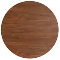 vidaXL Barový stôl tmavohnedý Ø50x89,5 cm dubový masív