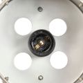 vidaXL Lampa na statíve, mangový masív 140 cm