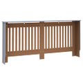 vidaXL Kryt radiátora 2 ks Sivá 172 x 19 x 81,5 cm Kompozitné drevo