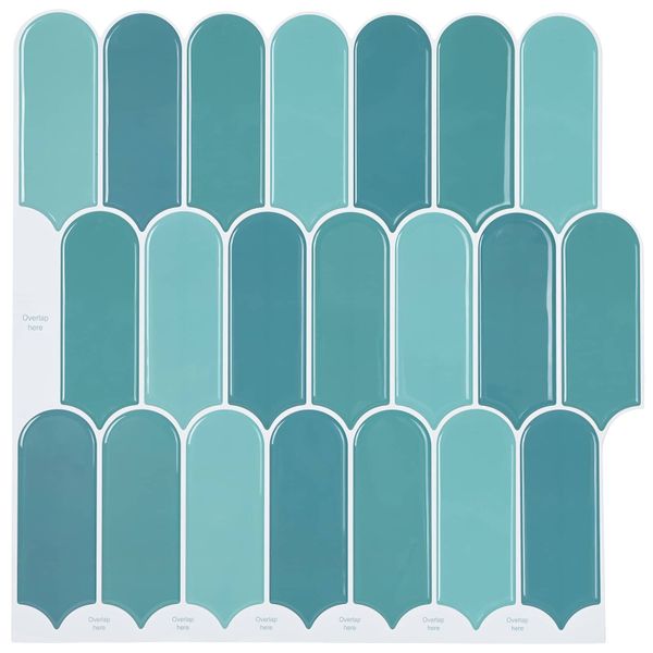 vidaXL Dlaždica s perím 20 pcs Modrá 30 x 30 cm Polyuretán a PET