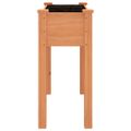 vidaXL Kvetináč s vložkou hnedý 71x37x76 cm jedľový masív