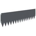 vidaXL Obrubník trávnika 10 ks 103 x 30 cm Oceľ Antracitová