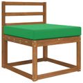 vidaXL Vankúš na vonkajšiu pohovku Polyester Zelená 60 x 60 cm