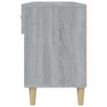 vidaXL Botník sivý dub sonoma 102x35x55 cm spracované drevo