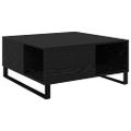 vidaXL Konferenčný stolík Čierny dub 80 x 80 x 36,5 cm
