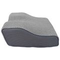 vidaXL Vankúš na krk Sivá Pamäťová pena 59 x 34 x 12 cm