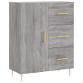 vidaXL Vysoká skrinka sivý dub sonoma 69,5x34x180 cm spracované drevo