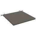 vidaXL 1-dielny sedací vankúš SOEST 100% polyester Sivá 60 x 60 x 3 cm