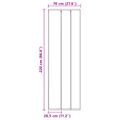 vidaXL Sietková dverová clona proti hmyzu Čierna 70 x 220 cm Polyester