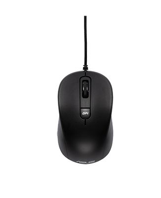ASUS MU101C/Kancelárska/Optická/3 200 DPI/Drôtová USB/Čierna