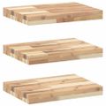 vidaXL Plávajúce police 3 ks 60x30x4 cm neošetrené masívne drevo akácia