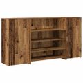 vidaXL Recepčný stôl staré drevo 200x50x103,5 cm kompozitné drevo