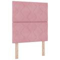vidaXL Posteľ boxspring s matracom Ružová 80 x 200 cm Zamat