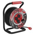Predlžovací kábel EMOS P084504 PROFI na bubne 50 m / 4 zás. / čierny / guma-neoprén / 230V / 1,5 mm2