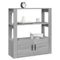 vidaXL Komoda sivý dub sonoma 80x30x90 cm spracované drevo