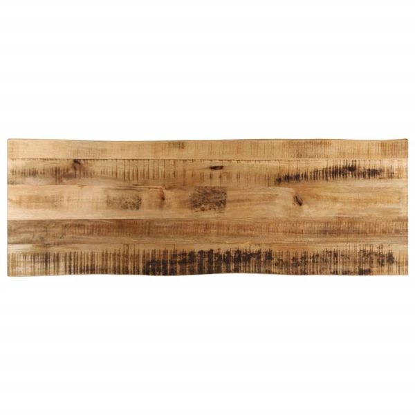 vidaXL Stolová doska živá hrana 140x40x3,8 cm masívny surový mangovník