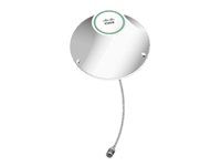 Cisco 4G Indoor Ceiling-Mount Omnidirectional Antenna - Anténa - 1,5 dBi (pro 700 - 960 MHz), 1 dBi (pro 700 - 960 MHz), 1,7 dBi (pro 1,7 - 2,2 GHz), 3,2 dBi (pro 1,7 - 2,2 GHz), 3 dBi (pro 2,5 - 2,7 GHz), 4 dBi (pro 2,5 - 2,7 GHz) - všesměrová - možnost upevnění na strop, uchytitelný na zeď, vnitřní - bílá - pro 3G wireless Enhanced High-Speed WAN Interface Card