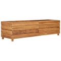 vidaXL Vyvýšený záhon 150x40x38 cm, recyklované tíkové drevo a oceľ
