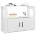 vidaXL Komoda lesklá biela 80x30x60 cm spracované drevo