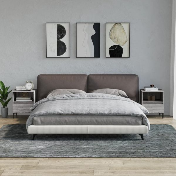 vidaXL Nočné stolíky 2 ks sivý dub sonoma 40x35x50 cm