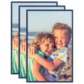 vidaXL Fotorámiky na stôl, koláž 3 ks, modré 10x15 cm, MDF