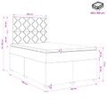 vidaXL Posteľ boxspring s matracom Čierna 120 x 190 cm Látka
