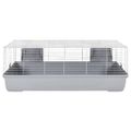 vidaXL Klietka pre malé zvieratá, sivá 118x59x46 cm polypropylén a kov