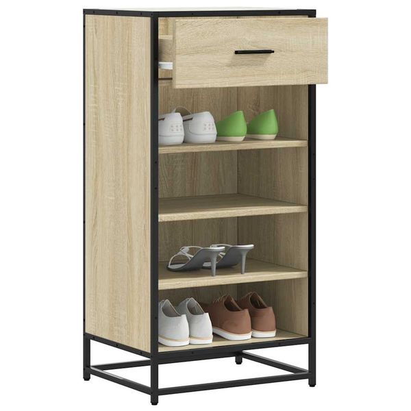 vidaXL Regál na topánky dub sonoma 48x38x97,5 cm spracované drevo