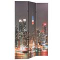 vidaXL Skladací paraván 120x170 cm, potlač nočného New Yorku