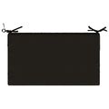 vidaXL Podložka na sedadlo SOEST 100% polyester Čierna 70 x 40 x 10 cm