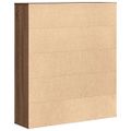 vidaXL Knižnica hnedý dub 89x24x101,5 cm kompozitné drevo