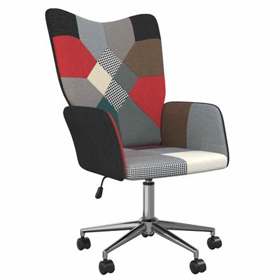 vidaXL Relaxačné kreslo patchwork látkové