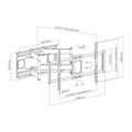 SBOX PLB-7486, Držiak na TV, 43"-100"