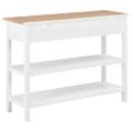 vidaXL Komoda z drevotriesky biela 110x35x80 cm