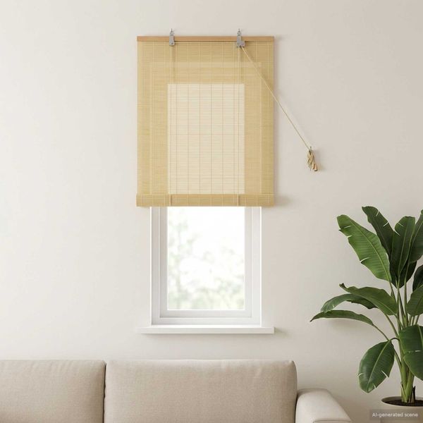 vidaXL Roleta Prírodná 40 x 160 cm Bambus