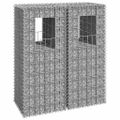 vidaXL Gabiónové koše/stĺpy 2 ks 40x40x100 cm železo