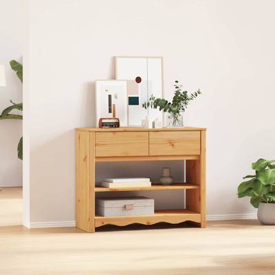 vidaXL Konzolový stôl so zásuvkou Drammen Dub 89,5 x 37 x 73 cm