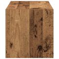 vidaXL Regál na topánky stohovateľné staré drevo 60x30x30,5 cm