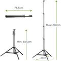 Kompaktný svetelný statív Bresser BR-TP240 PRO-1 240 cm