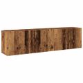 vidaXL TV skrinky nástenné 2 ks staré drevo 80x30x41 cm