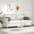 vidaXL Podložkové vankúše 2 ks látka Tmavo šedá Ø 25 x 70 cm