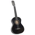 vidaXL 8-dielna klasická gitarová sada pre začiatočníkov čierna 1/2 34"