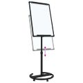 vidaXL Magnetická biela tabuľa Čierna a biela 62 x 62,5 x 197 cm EPS