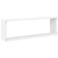 vidaXL Nástenné police 4 ks, biele 80x15x26,5 cm, kompozitné drevo