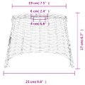 vidaXL Tienidlo na stropnú lampu hnedé Ø25x17 cm prútené