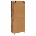 vidaXL Highboard Staré drevo 69,5 x 34 x 90 cm Kompozitné drevo