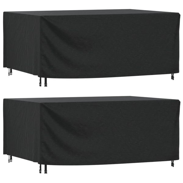 vidaXL Poťah na záhradný nábytok čierny 225x143x90 cm vodotesný 420D