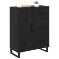 vidaXL Servírovacia skriňa so zásuvkou Čierny dub 69,5 x 34 x 90 cm